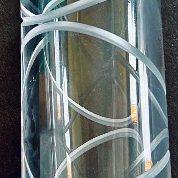 KATE SPADE For Lenox "James Lane" Etched Cylinder Crystal Bud Vase - Picture 4 of 6